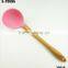 32016 Kitchen Utensils 3pcs silicone tools with bamboo handle