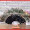 Wholesale peacock feather foldable fan