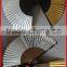 Japanese style gold color paper fan promotional