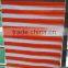 Orange and whtie striped fabric,100% cotton single jersey