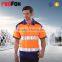 custom printed safety high visibility color combination polo t-shirt