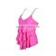 Wholesale Ladies Beautiful high cut Sexy pink One Piece Bathing Suits