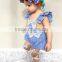 Summer Baby Girls Romper Flutter Sleeve Lace Romper Wholesale 2017 Kids Clothes Outfit 0-24M