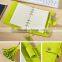 High quality pu cover planner with metal buckle custom loose leaf binding notebook with tassels gold foil logo