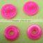 hot sale high quality colored plain plastic snap fasteners/buttons