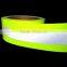 Fluorescent green spandex fabric reflective webbing ribbon for making safety vest