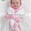 100% cotton ultra soft baby hooded bath towels