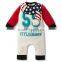 2016 new design scarf pattern long sleeve baby romper