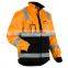 Hi Vis Winter Reflector Jacket With Wind Proof Safety Work Wear