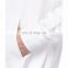 2017 New Fashion Custom Design Men Casual Plaid Drawstring Hood Reverse Weave White Hoodies