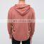 Oversized Longline Fixed Hoodie With Ruched Hem