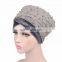 Muslim Women Lace Hats Arab Turban Skullies Beanies Islamic Velvet Pearl Turban Cap