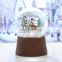 resin and glass souvenir gift tree snow globe