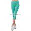 Womens Yoga Pants 3/4 Length High Elasticity Waist Gym Leggings