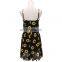 2016 Sexy Women Straps Sunflower Print Jumpsuits Casual Vintage Short Rompers Womens Jumpsuit Plus Size S-XXL
