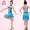 Sexy sparkle sequins fringe professional children girl latin dance dress with size S M L XL ET-076
