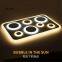 Modern LED Chandelier Lights Lamp 36w-108w dinning room/bedroom Acrylic+Metal Dimmable Pandent Hanging Chandeliers 220v