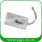 Wholesale Custom Logo Travel Hotel Sublimation Luggage Tag PVC Materials With Clear Strap