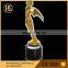 Flying Wing Metal Replica Oscar Trophy Awards on Crystal Base with Customized Logo