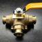 3 way brass valve DN25