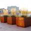 Corten Steel Garden Tree Planters weathering steel box