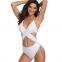 Latest Design Polyester Cross Sexy Women Swimsuit Bikinis Lady Backless Beachwear Women Bikini Wholesale Mature Swimwear