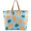 Wholesale Flamingo Pineapple Design Jute Tote Beach Bag