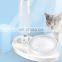 Automatic Integrated Pets Feeder Bowl Bevel Cats Dogs Double Water Bowls Neck Protection