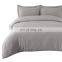 2020 Fashion Durable Solid Color Grey Water Wash Cotton  Duvet Cover Sets Bedding