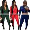 Women Sexy Letter Printing Crop Top Workout Legging Casual Tracksuit Set