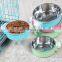 Wholesale Stainless Steel Metal Feeder Double Cat Pet Dog Bowl