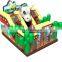 hot sale fun cow boy trampoline giant one slide bouncer