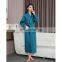 Luxury sleepwear 100% cotton unisex free size bathrobe for hotel and home