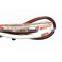 customizable speaker wire 14 awg copper flat red black white transparent cable