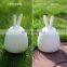 Electronic Gadget rechargeable cute bunny shape silicone led night light for kids baby
