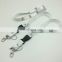 Plain White Lanyard Keychain ID card holder MP3/4 cell phone holder Neck strap