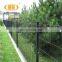 High quality square columns iron fence for building protection