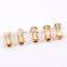 Draw rhinestone swimwear metal cord end for garments