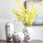 modern ceramic table vase maker,promotional jingdezhen glazed white porcelain ceramic decoration flower tall vase