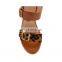 Women latest and beautiful quality design wedges high heels platform leopard print sandals ladies shoes