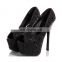 women elegant fancy design high stiletto heel rhinestone pumps peep toe platform slip on sandals shoes