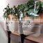 Custom DIY Clear Blank Acrylic Hanging Wedding Sign Elegant Wedding Chair Welcome Signs Set of 4