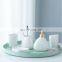2020 irregular ceramic 5 pieces decoration toothbrush holder luxury bathroom accessories set