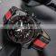 MEGIR 2076 Men'S Fashion Casual Quartz Movement Auto Date Leather Band Analog Watch Band Leather
