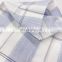 factory supply designer light weight 100% cotton yarn dyed plaid slubbed textile plain woven fabric for garments