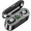 Wireless BT Earphone F9 LED Display Touch Switch Earbuds TWS with Power Bank Charging Box Noise Cancelling F9 TWS Headphones