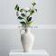 Hot Sales INS Style Nordic Minimalist Pure Handmade Plain Embryo Art White Table Wedding Vase Flowers Ceramic Vase