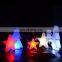 topper tree Christmas led /Christmas tree artificial holiday decoration PE plastic led tree star snow lighting led decor light