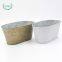 CUUC Summer Style Garden Nursery Zinc Metal Storage Container Bucket Planter Flower Pot