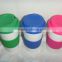 2015 Plastic PP cups with lid and silicone sleeve for hot coffee